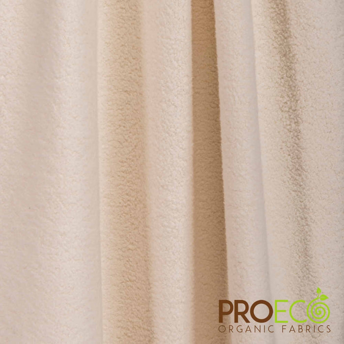 ProECO® Organic Cotton Sherpa Fabric Natural Used for Bed sheets