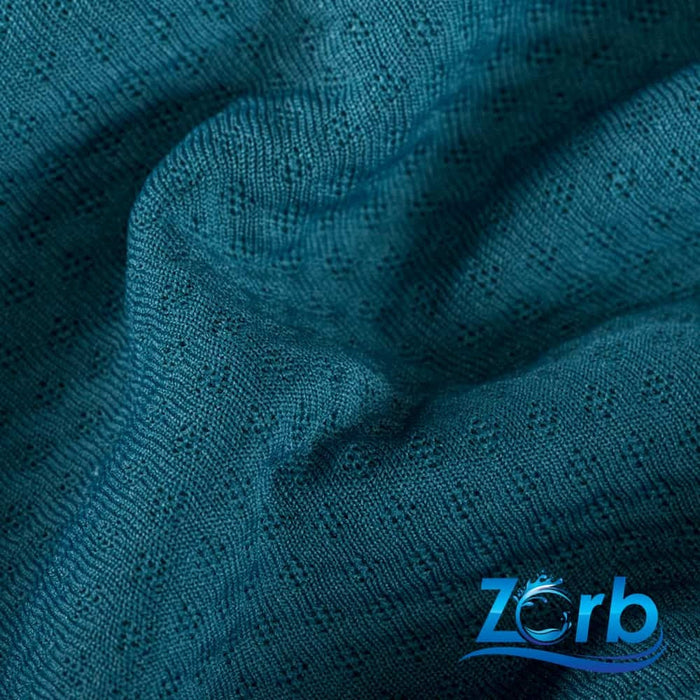 Zorb® Fabric 3D Stay Dry Dimple LITE Fabric Teal Blue