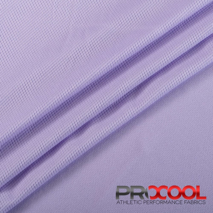 Craft exquisite pieces with ProCool® Dri-QWick™ Jersey Mesh Silver CoolMax Fabric (W-433) in Light Lavender. Specially designed for Short Liners. 