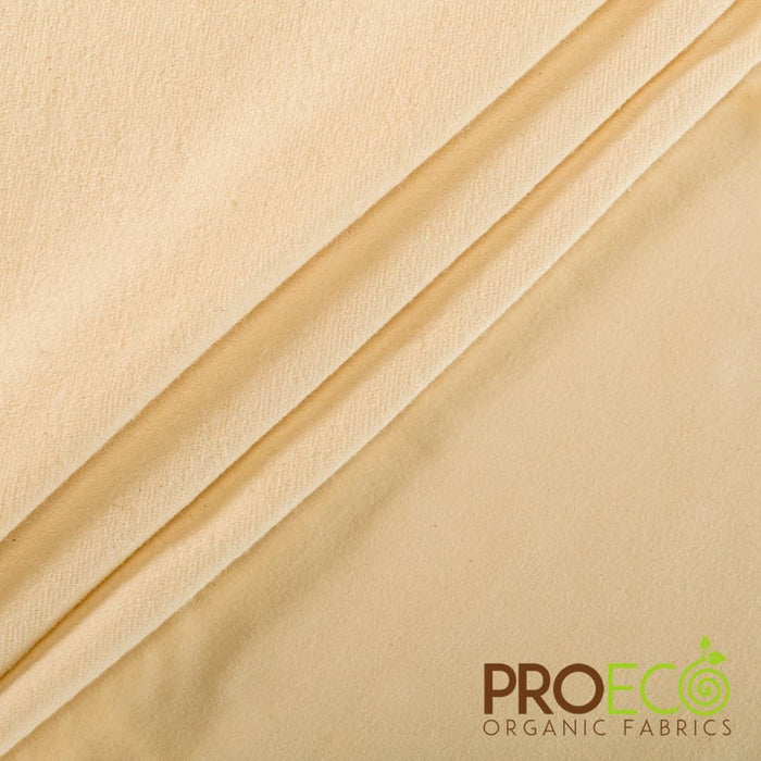 ProECO® Stretch-FIT Heavy Organic Cotton French Terry Fabric Natural Used for Cotton Rounds