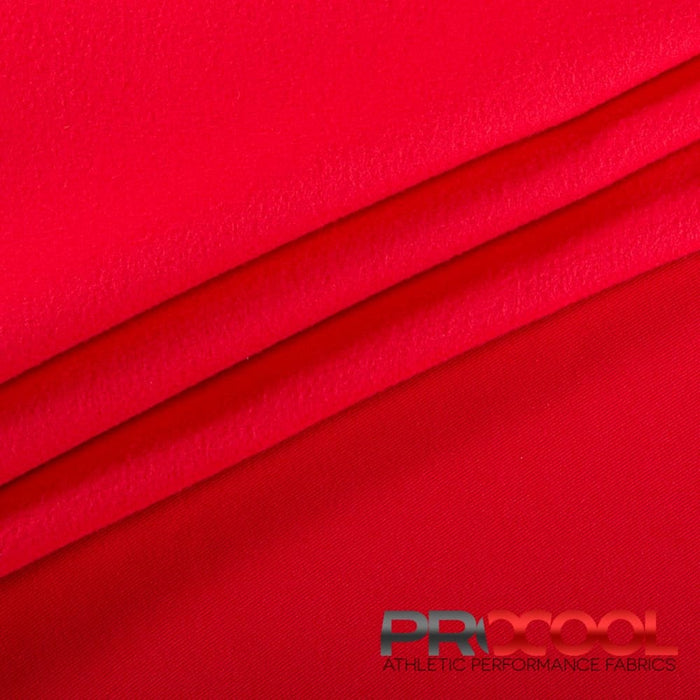 Luxurious ProCool® Dri-QWick™ Sports Fleece Silver CoolMax Fabric (W-211) in Red, designed for Sweaters. Elevate your craft.