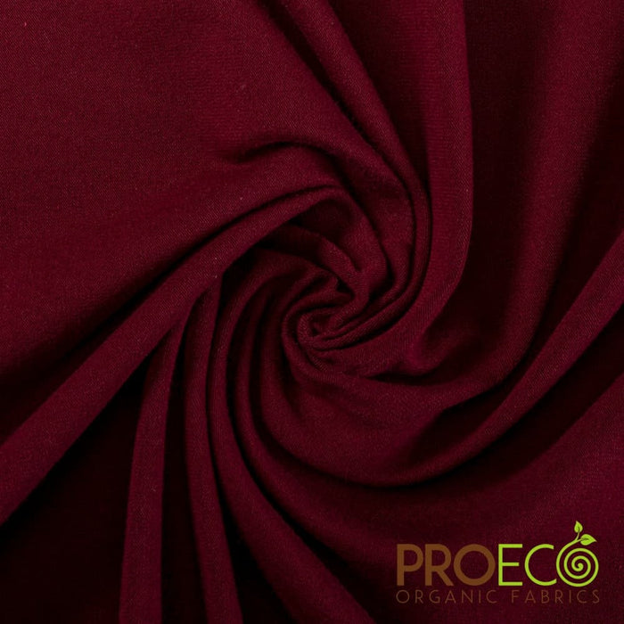ProECO® Stretch-FIT Heavy Organic Cotton Jersey Fabric Auburn Used for Bed sheets