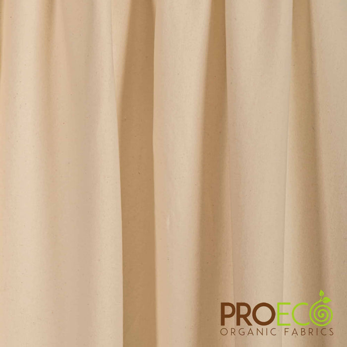 ProECO® Super Heavy Organic Cotton Fleece Silver Fabric Natural Used for Head Wraps