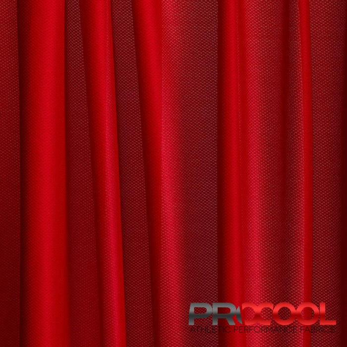 Versatile ProCool® Dri-QWick™ Jersey Mesh Silver CoolMax Fabric (W-433) in Red for Handkerchiefs. Beauty meets function in design.