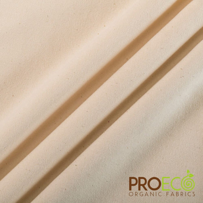 ProECO® Stretch-FIT Heavy Organic Cotton Jersey Fabric Natural Used for Bathrobes