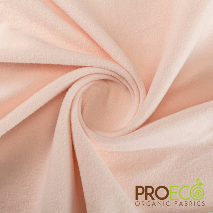 ProECO® Stretch-FIT Organic Cotton Fleece Fabric Rose Smoke Used for Ice packs