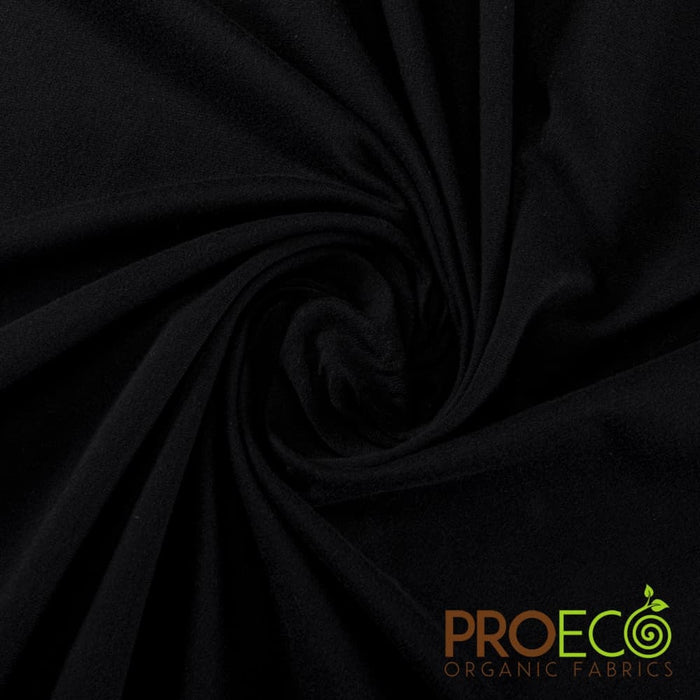 ProECO® Stretch-FIT Heavy Organic Cotton Jersey Black Used for Boxing Gloves Liners
