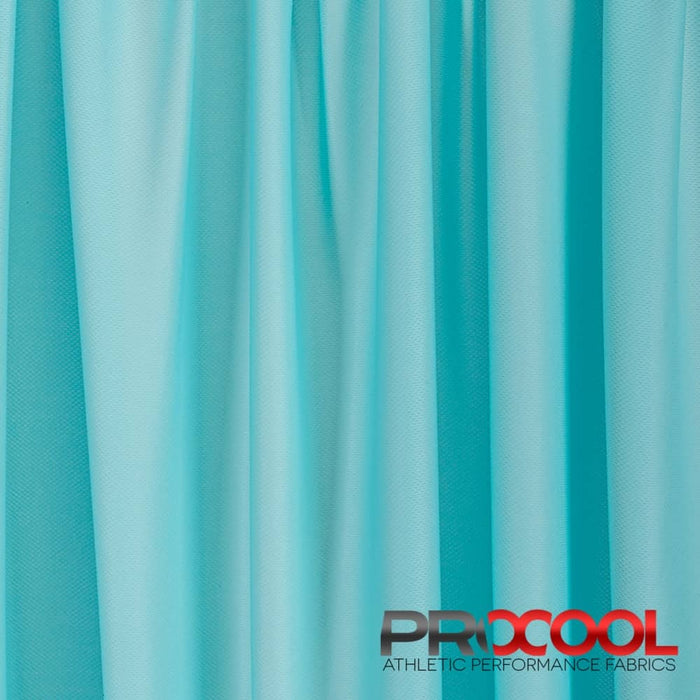 Experience the HypoAllergenic with ProCool® Dri-QWick™ Jersey Mesh Silver CoolMax Fabric (W-433) in Seaspray. Performance-oriented.