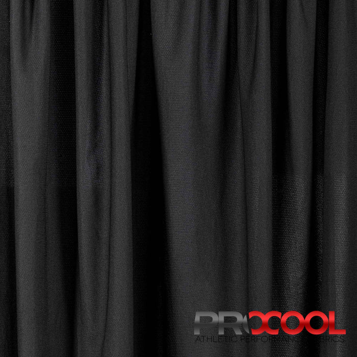 ProCool® TransWICK™ Sports Jersey LITE Silver Fabric Black Used for Boot Liners