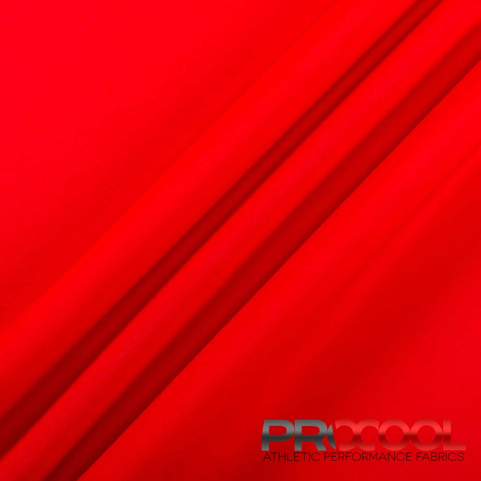 ProCool FoodSAFE® Lightweight Lining Interlock Fabric (W-341) with Stay Dry in Red. Durability meets design.