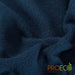 ProECO® Stretch-FIT Organic Cotton Fleece Silver Fabric Midnight Navy Used for Face Masks