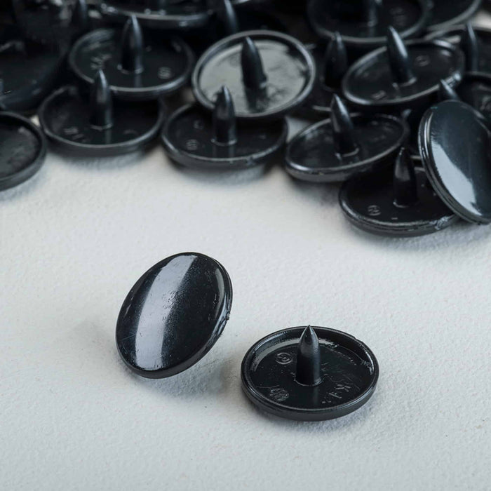 KAM Size 20 Snaps -100 piece Caps Black Used For Cloth Daipers