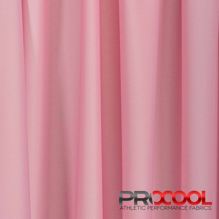 ProCool FoodSAFE® Lightweight Lining Interlock Fabric (W-341) with HypoAllergenic in Baby Pink. Durability meets design.