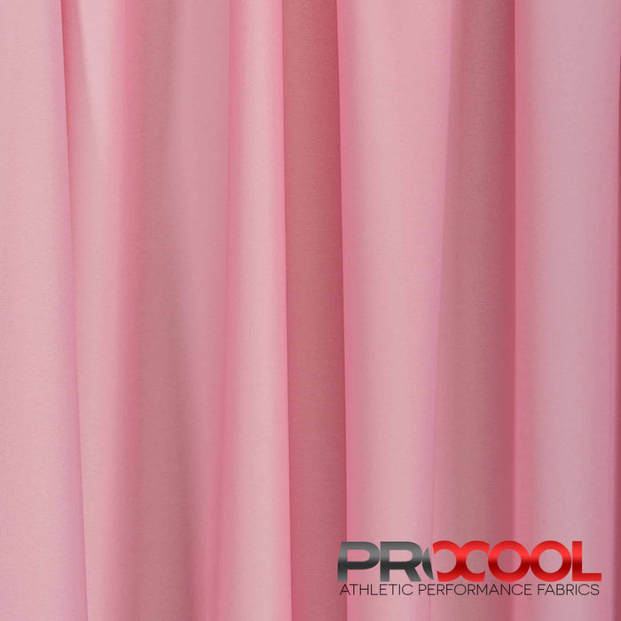 ProCool® Performance Interlock Silver CoolMax Fabric (W-435-Rolls) in Baby Pink with HypoAllergenic. Perfect for high-performance applications. 