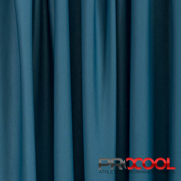 ProCool FoodSAFE® Medium Weight Pique Mesh CoolMax Fabric (W-336) in Denim Blue is designed for Child Safe. Advanced fabric for superior results.