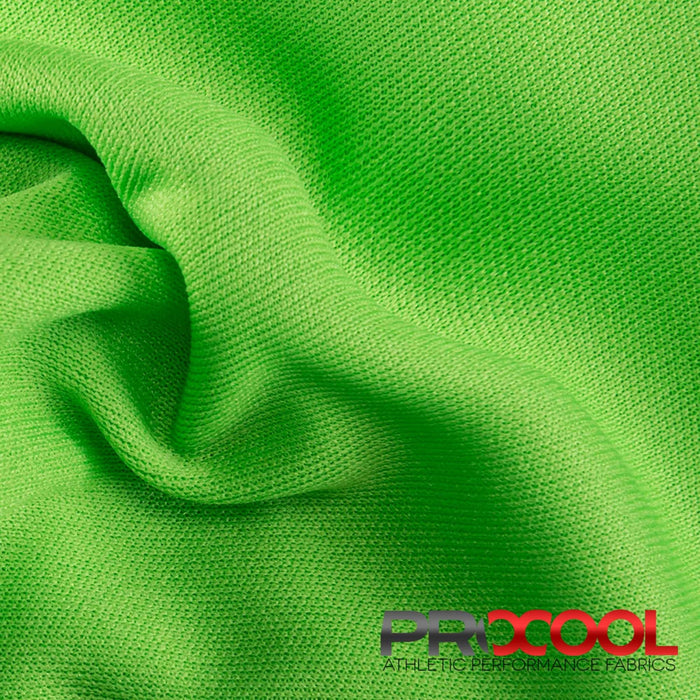 ProCool FoodSAFE® Lightweight Lining Interlock Fabric (W-341) in Spring Green with Breathable. Perfect for high-performance applications. 