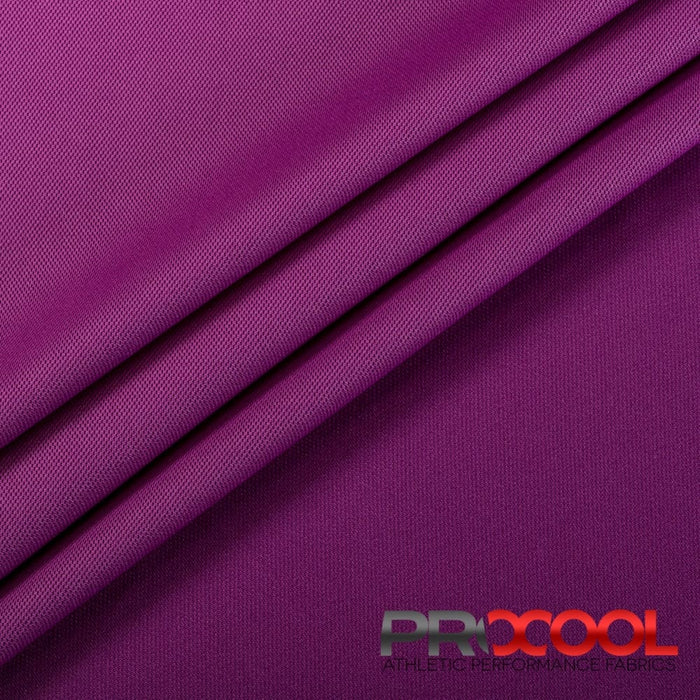 Versatile ProCool® Dri-QWick™ Sports Pique Mesh CoolMax Fabric (W-514) in Rich Orchid for Active Wear. Beauty meets function in design.