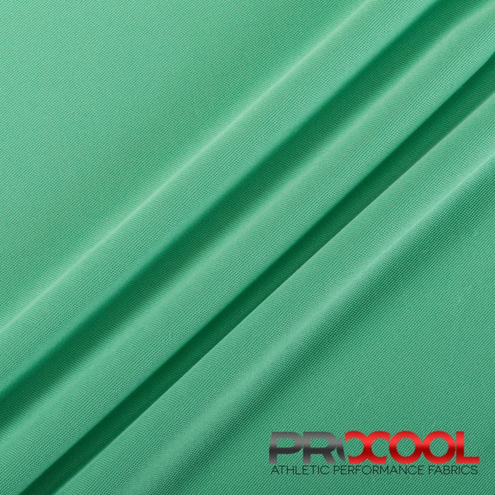 Stay dry and confident in our ProCool® Dri-QWick™ Sports Pique Mesh CoolMax Fabric (W-514) with Vegan in Medical Green
