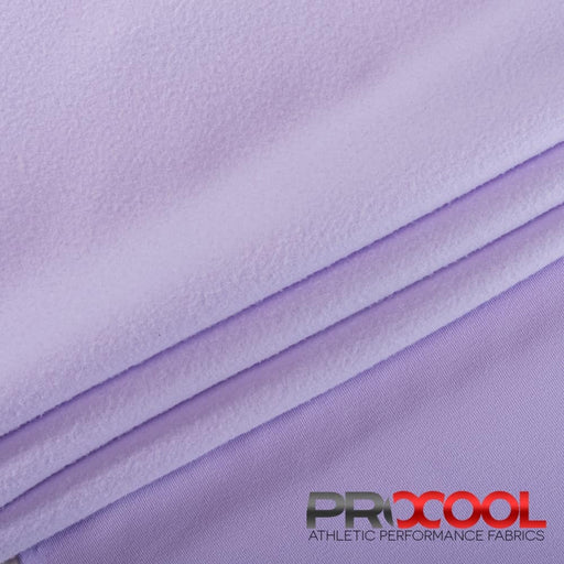 Experience the Child Safe with ProCool® Dri-QWick™ Sports Fleece CoolMax Fabric (W-212) in Light Lavender. Performance-oriented.