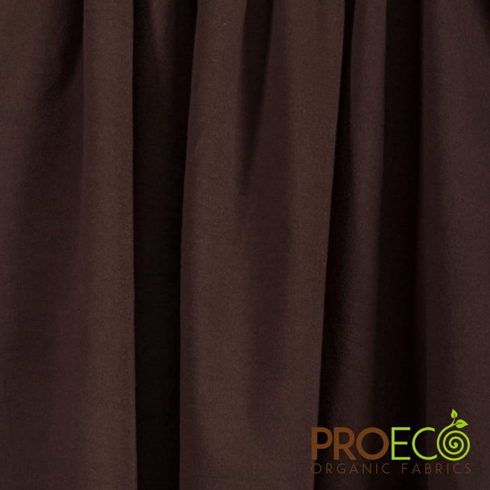 ProECO® Stretch-FIT Heavy Organic Cotton Jersey Silver Fabric Chocolate Used for Bibs