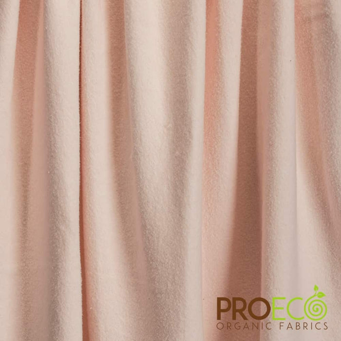 ProECO® Stretch-FIT Organic Cotton Fleece Silver Fabric Rose Smoke Used for Bed liners