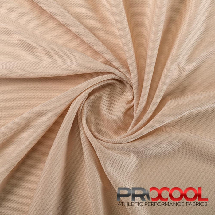 Introducing ProCool® Dri-QWick™ Jersey Mesh Silver CoolMax Fabric (W-433) with Child Safe in Nude for exceptional benefits.
