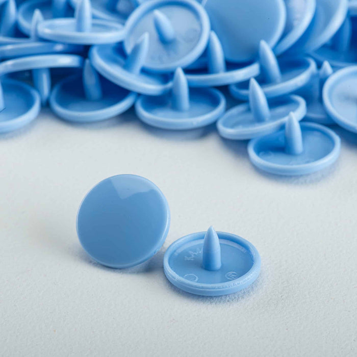KAM Size 20 Snaps -100 piece Caps Periwinkle Used For Cloth Daipers
