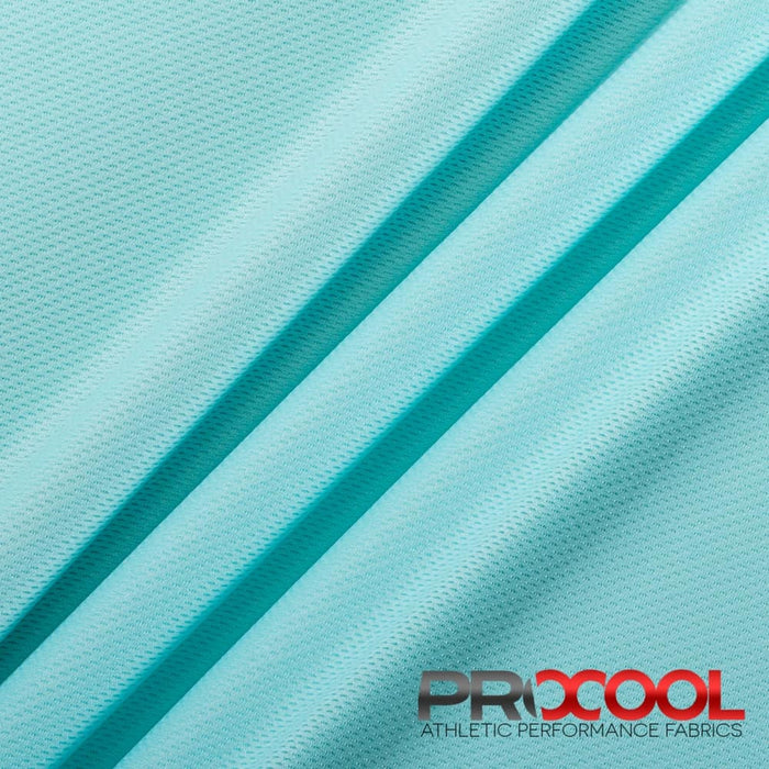 ProCool® Dri-QWick™ Jersey Mesh Silver CoolMax Fabric (W-433) in Seaspray, ideal for Tank Tops. Durable and vibrant for crafting.