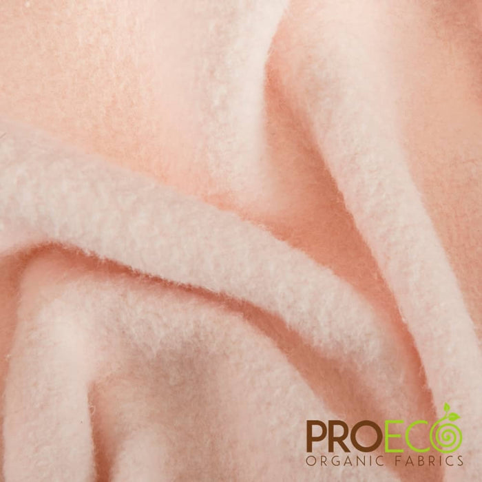 ProECO® Stretch-FIT Organic Cotton Fleece Fabric Rose Smoke Used for Head Wraps