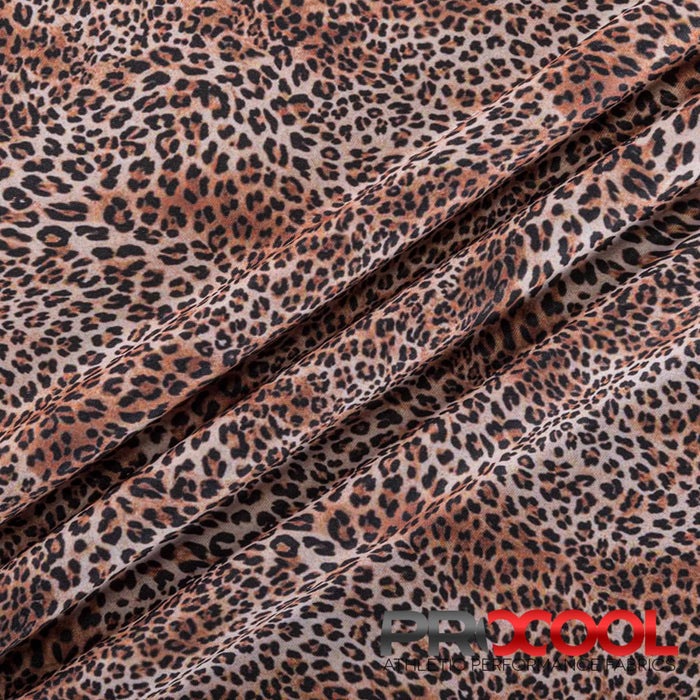 Craft exquisite pieces with ProCool® Performance Interlock Silver Print CoolMax Fabric (W-624) in Baby Leopard. Specially designed for Feminine Pads. 