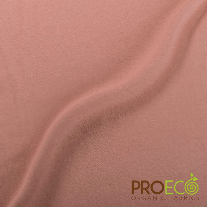 ProECO® Organic Cotton Interlock Fabric Rosewood Used for Sandwich wraps