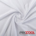 Experience the Antimicrobial with ProCool® Dri-QWick™ Sports Pique Mesh Hydrophobic Silver CoolMax Fabric (W-594) in White. Performance-oriented.