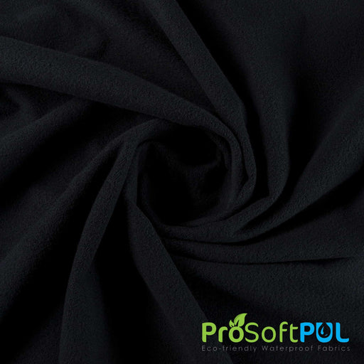 ProSoft® Premium Fleece Waterproof Eco-PUL™ Silver Fabric Black Used for Baby Clothes