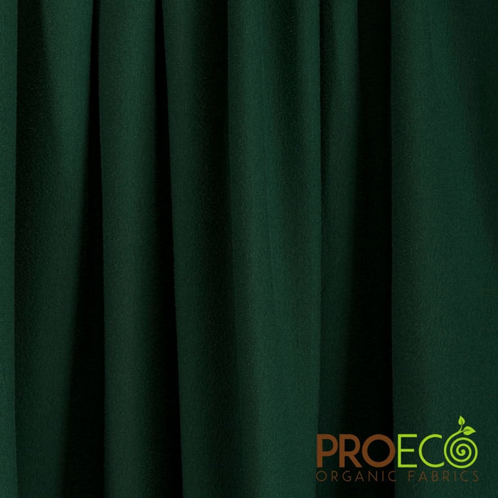 ProECO® Stretch-FIT Organic Cotton Jersey Silver Fabric Evergreen Used for Grocery bags