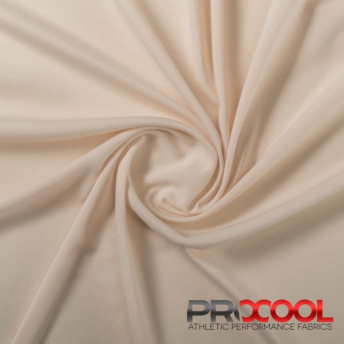 Experience the Antimicrobial with ProCool® Performance Interlock Silver CoolMax Fabric (W-435-Rolls) in Cream. Performance-oriented.