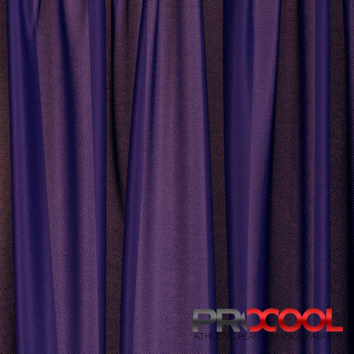 Experience the HypoAllergenic with ProCool FoodSAFE® Light-Medium Weight Jersey Mesh Fabric (W-337) in Purple. Performance-oriented.