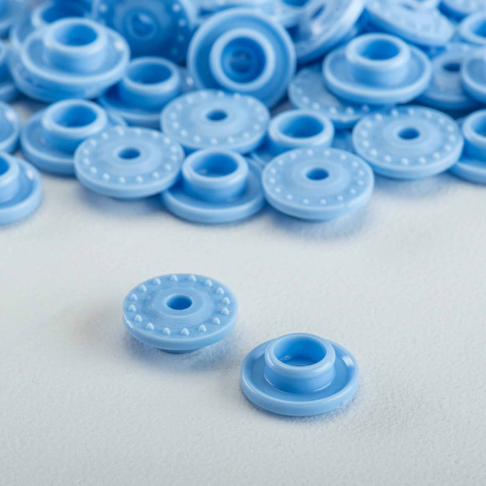 Botones Snaps Plástico Azulón BabySnap - Lanas Garla