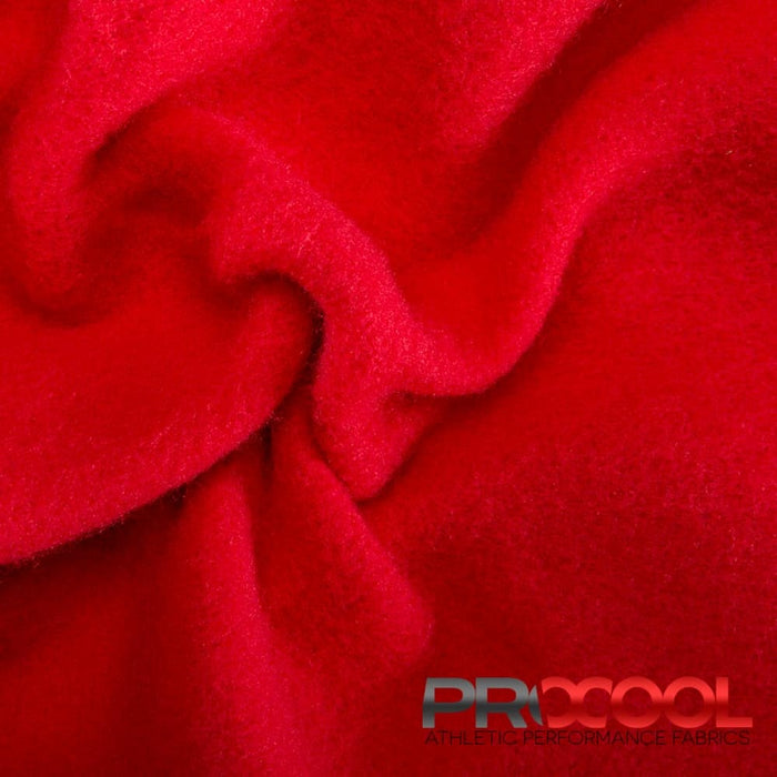 Introducing ProCool® Dri-QWick™ Sports Fleece Silver CoolMax Fabric (W-211) with Vegan in Red for exceptional benefits.