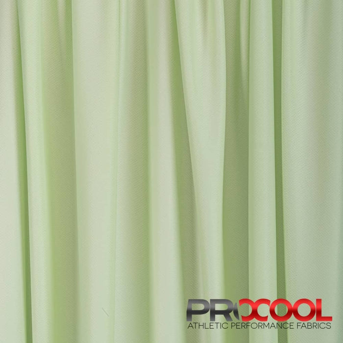 Stay dry and confident in our ProCool® Dri-QWick™ Jersey Mesh CoolMax Fabric (W-434) with Child Safe in Celery