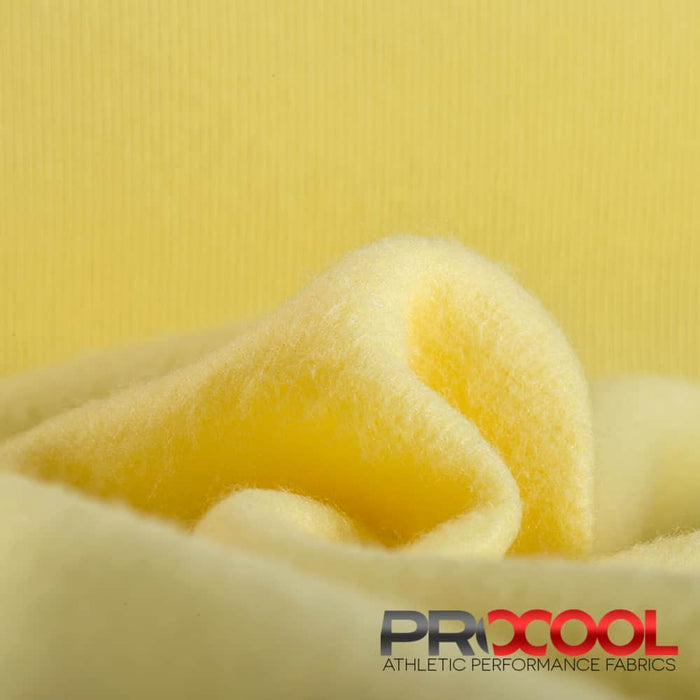 ProCool FoodSAFE® Medium Weight Soft Fleece Fabric (W-344) in Baby Yellow with BPA Free. Perfect for high-performance applications. 