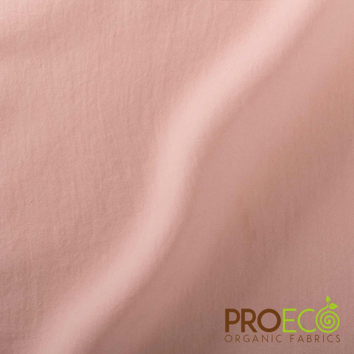 ProECO® Organic Cotton Twill Fabric Rose Smoke Used for Jackets