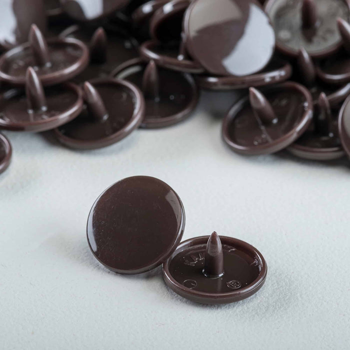 KAM Size 20 Snaps -100 piece Caps Chocolate Used For Cloth Daipers