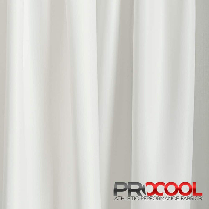 ProCool® REPREVE® Performance Interlock CoolMax Fabric White Used for Handkerchiefs