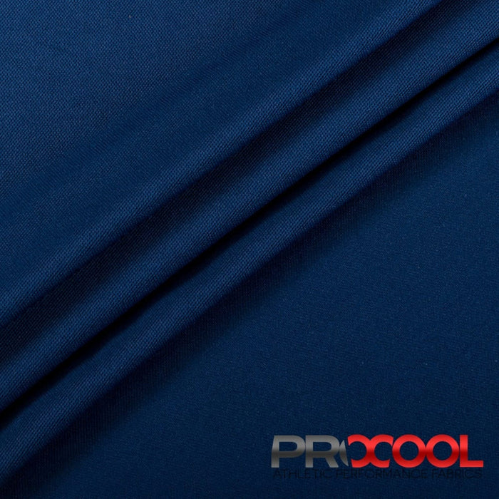 Introducing ProCool FoodSAFE® Medium Weight Pique Mesh CoolMax Fabric (W-336) with Breathable in Sports Navy for exceptional benefits.