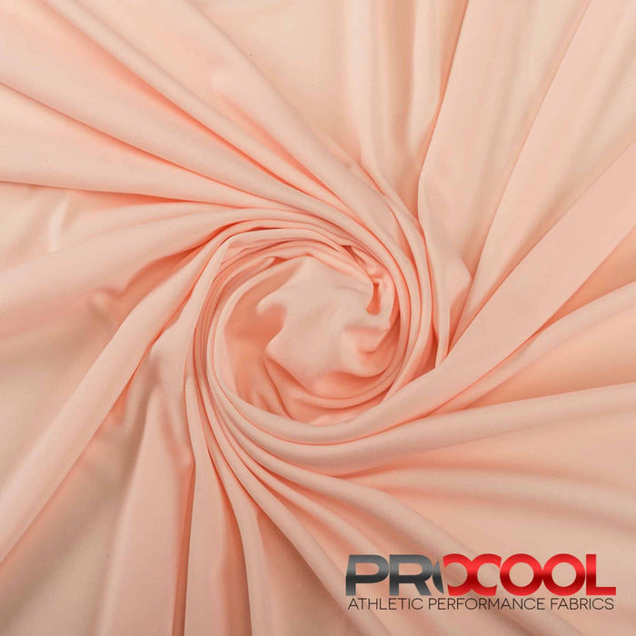 ProCool® Performance Interlock Silver CoolMax Fabric (W-435-Rolls) with Breathable in Millennial Pink. Durability meets design.