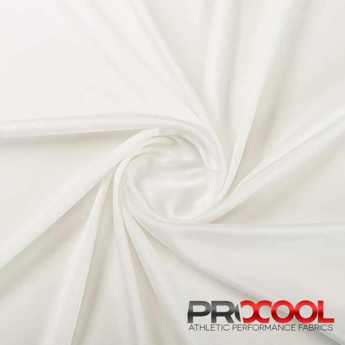 ProCool® REPREVE® Performance Interlock CoolMax Fabric White Used for Cuffs