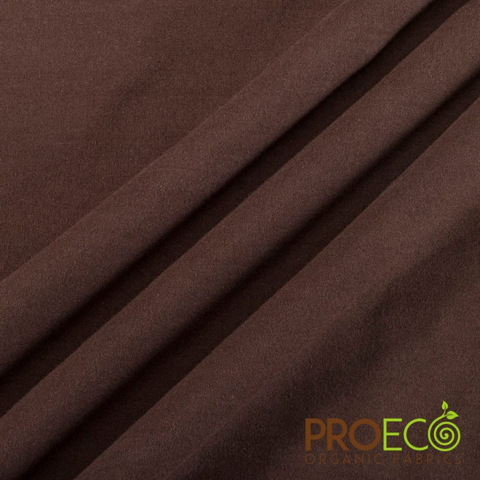 ProECO® Stretch-FIT Heavy Organic Cotton Jersey Chocolate Used for Cloth Diapers