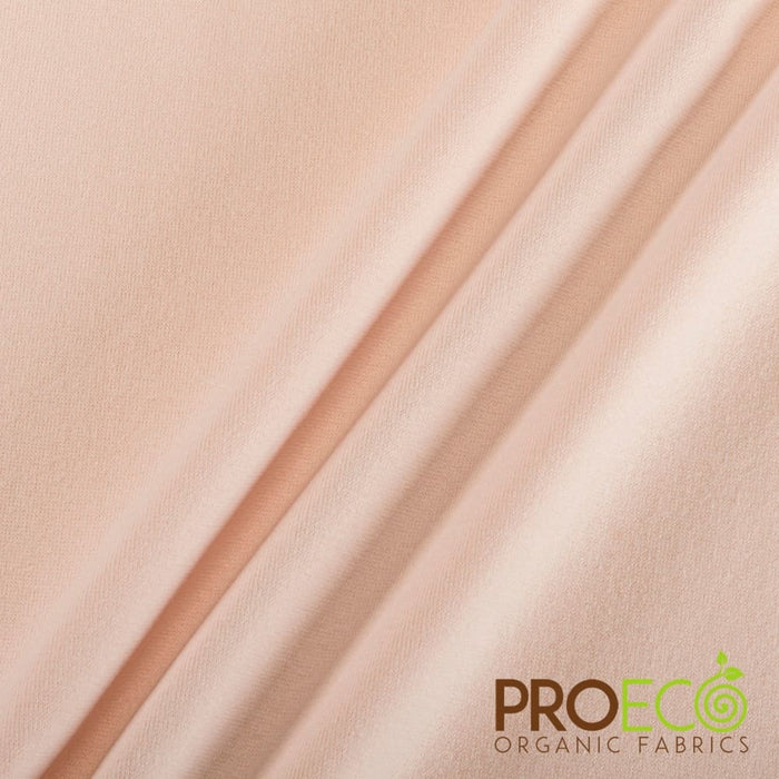 ProECO® Stretch-FIT Heavy Organic Cotton Rib Fabric Rose Smoke Used for Bathrobes