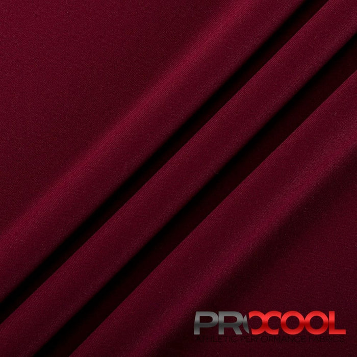 Discover our ProCool® Performance Interlock Silver CoolMax Fabric (W-435-Rolls) in a lovely Burgundy, designed with you in mind for Scarves. Enhance your experience with both style and function.