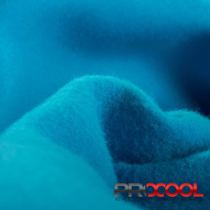 ProCool FoodSAFE® Medium Weight Soft Fleece Fabric (W-344) in Aqua is designed for BPA Free. Advanced fabric for superior results.